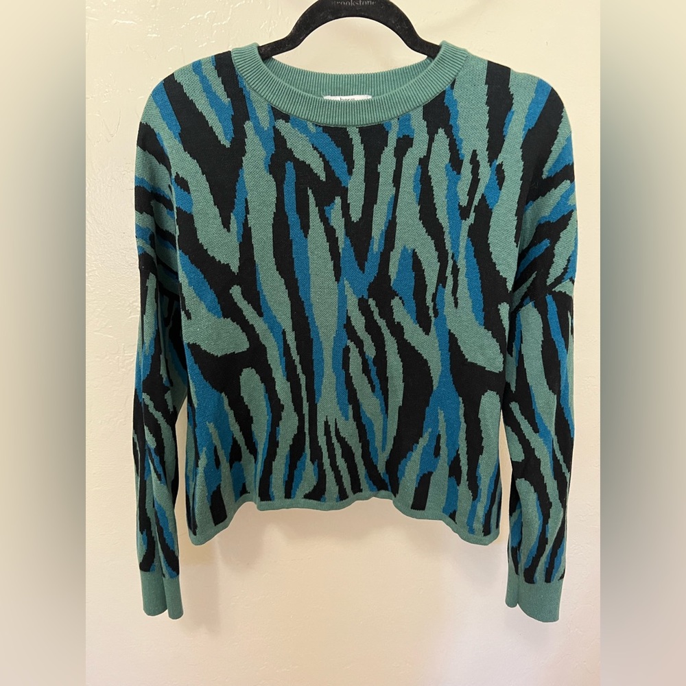 Bar III Striped Short Sweater